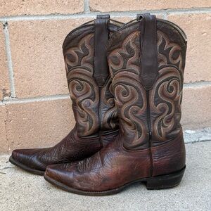 Los Altos embroidered leather cowboy boors